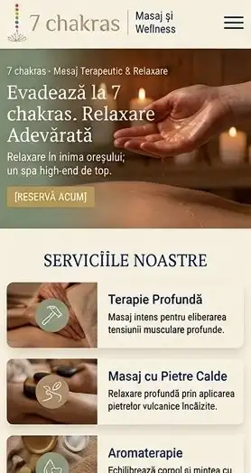 Website 7 Chakras — versiune mobil